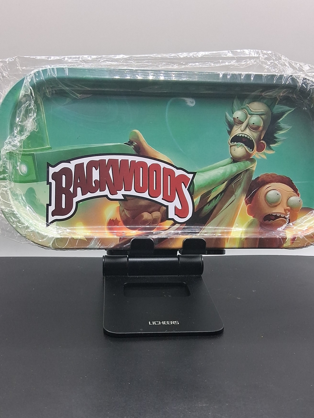Rick and Morty Teal Rolling Tray -